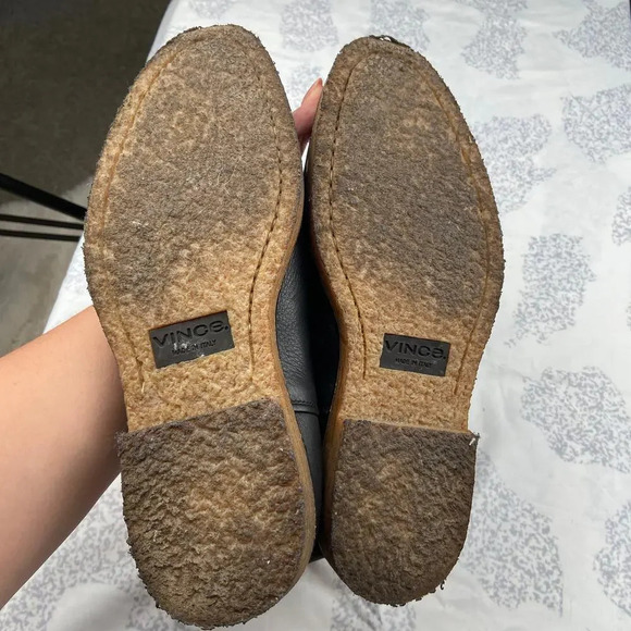 VINCE Cressler Leather Black‎ Chelsea Ankle Boots M 7 /W 9 - Picture 7 of 8